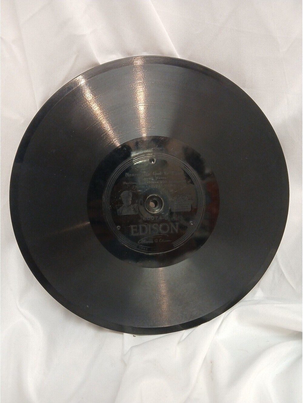 1913 Edison Diamond Disc Record #80074,“Nearer My God to Thee / Dreams of Galile